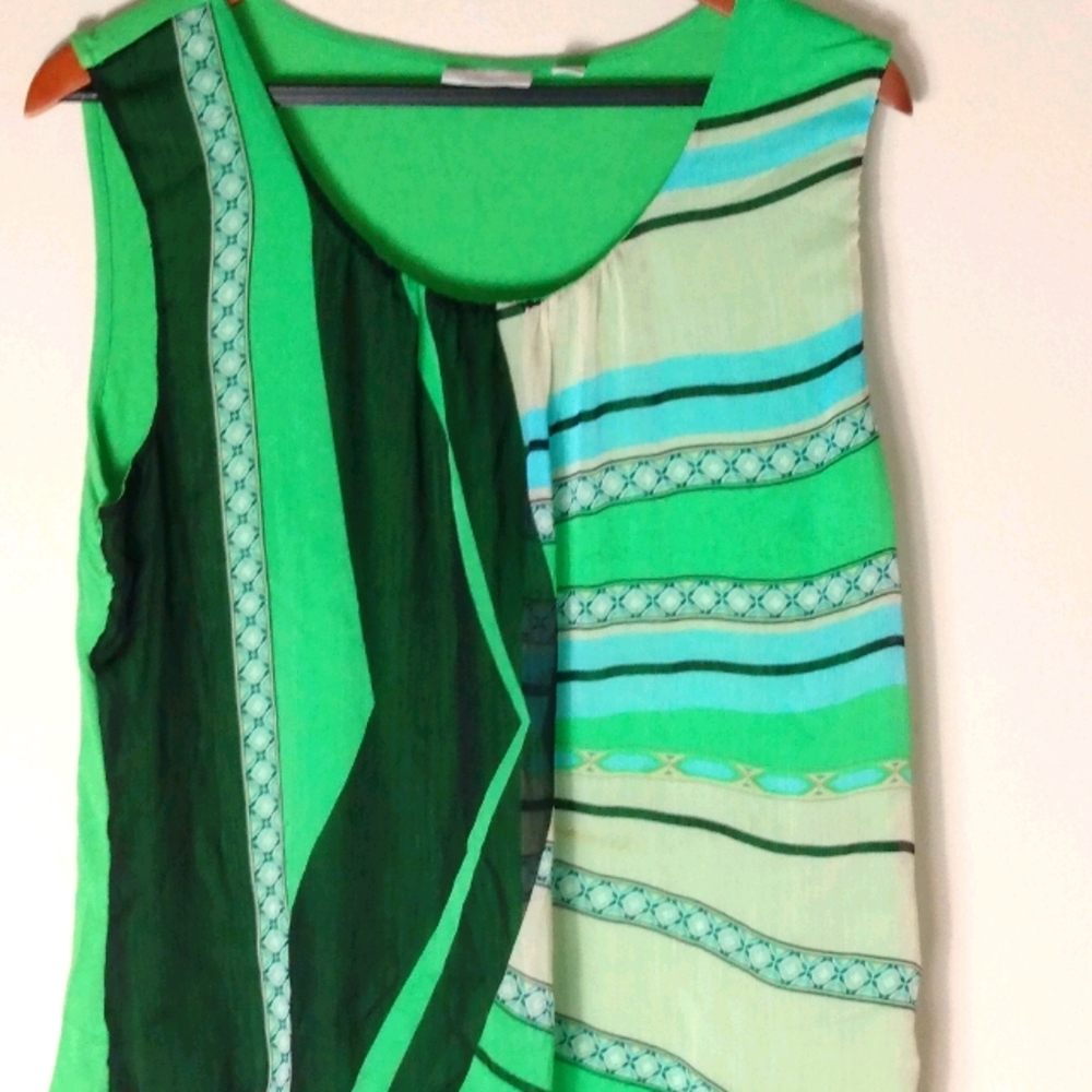 NY & Co. XL Lime Stretch Top Plus